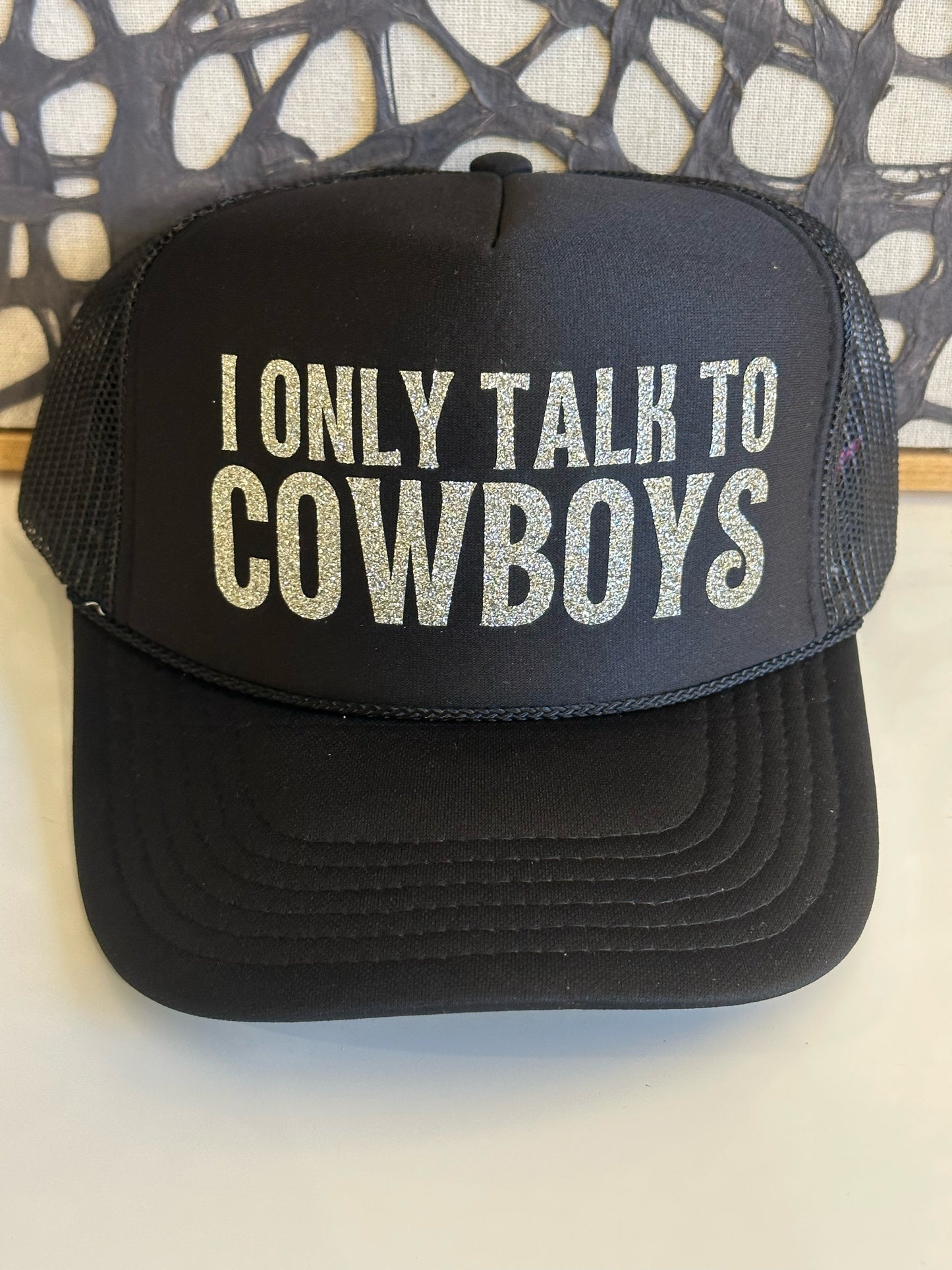I Only Talk to Cowboys - Black Trucker
