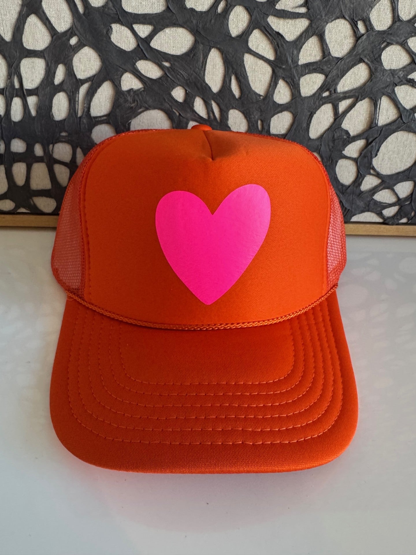 Artsy Heart - Orange Trucker