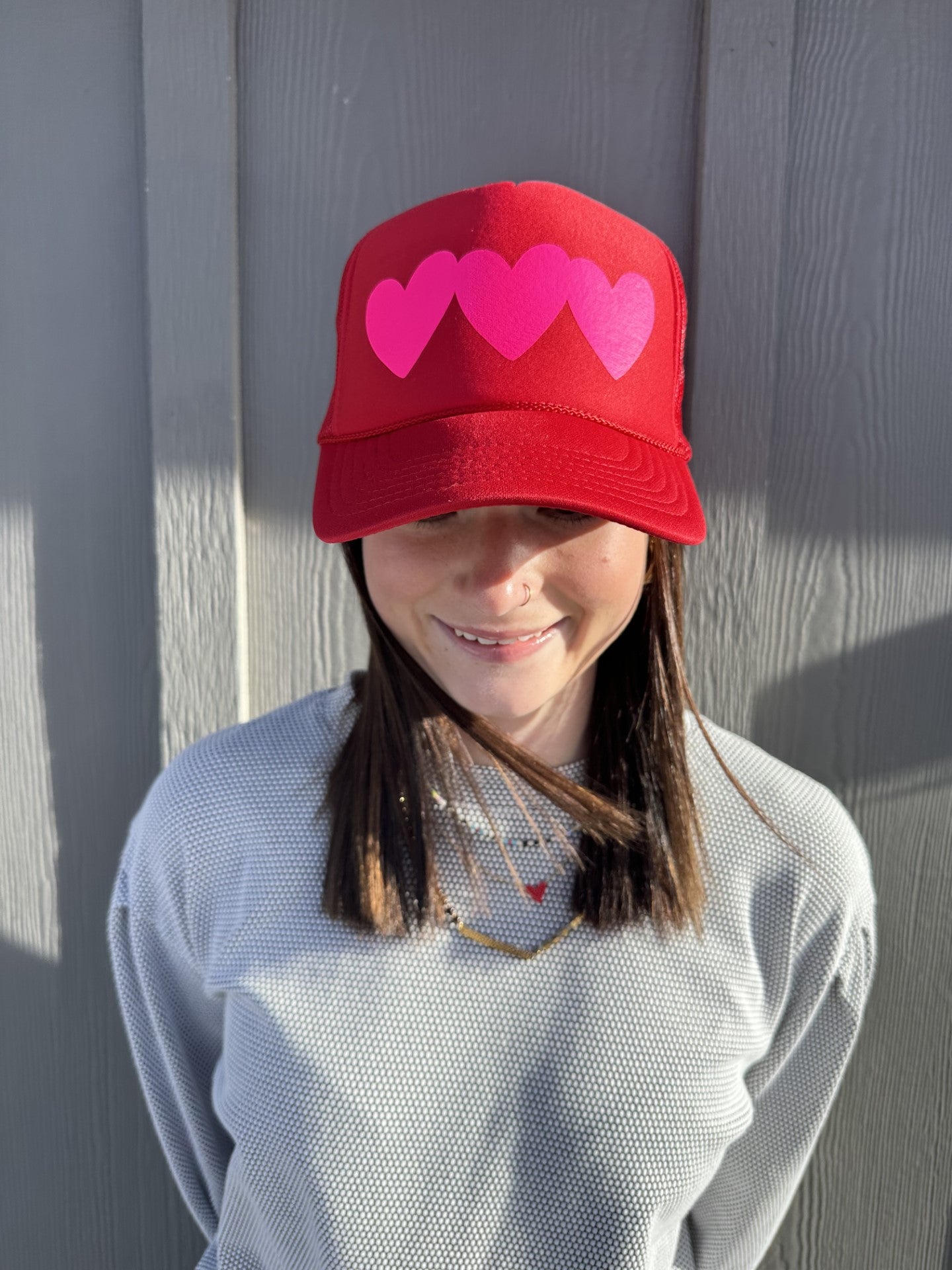 3 Hearts - Red Trucker