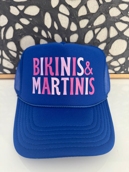 Bikinis & Martinis - Royal Blue Trucker