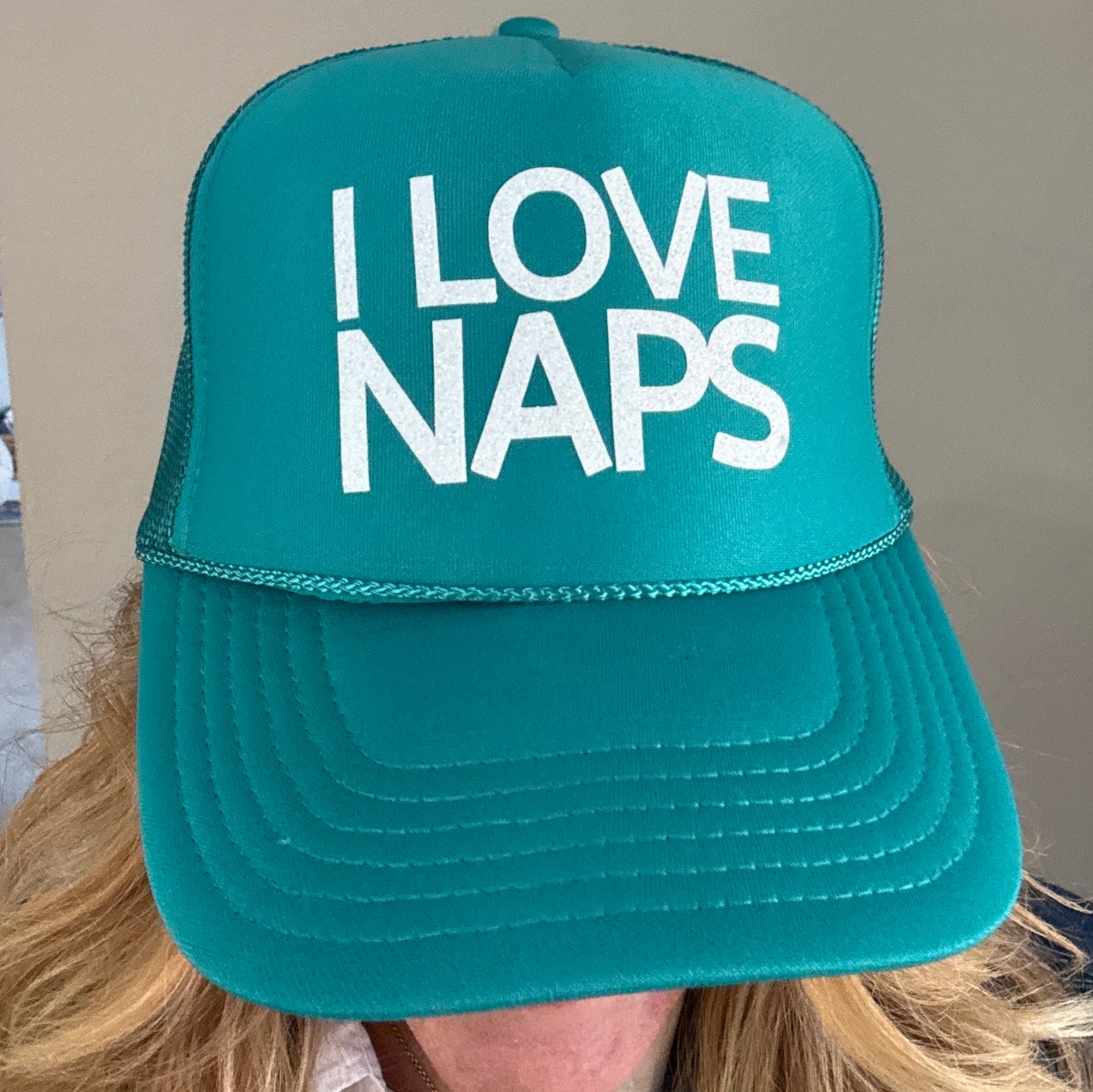 Midlifers I Love Naps jade trucker