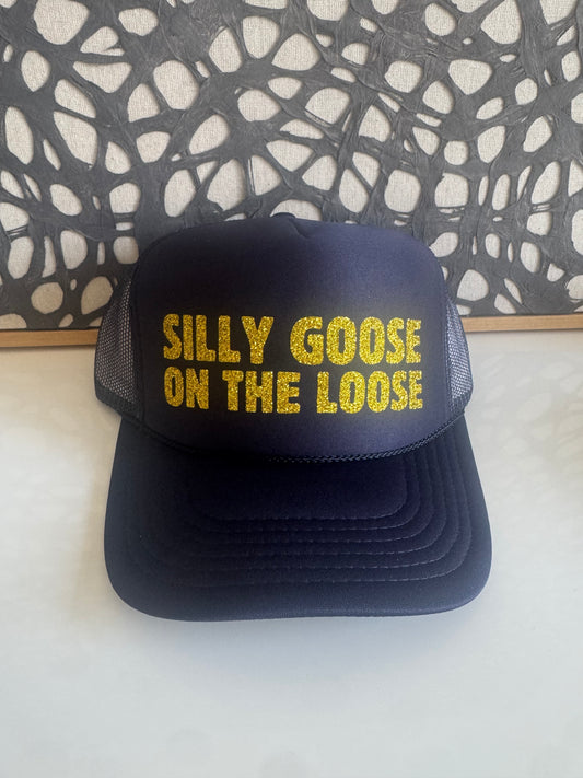 Silly Goose on the Loose navy trucker