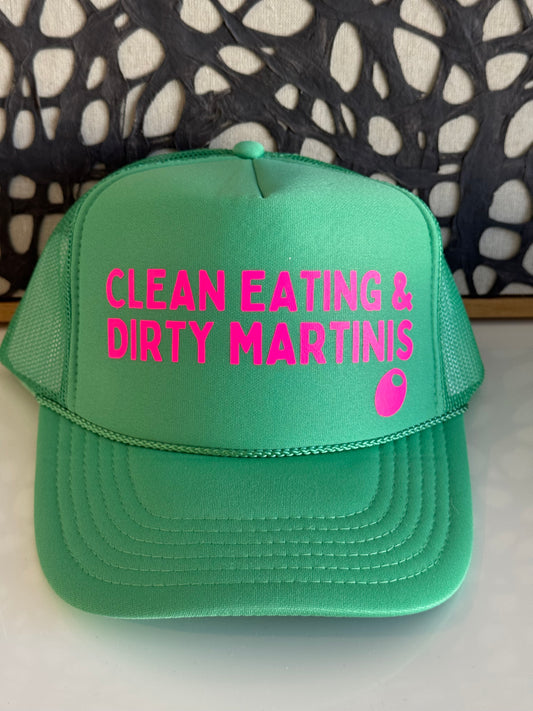 Clean Eating & Dirty Martinis cactus trucker