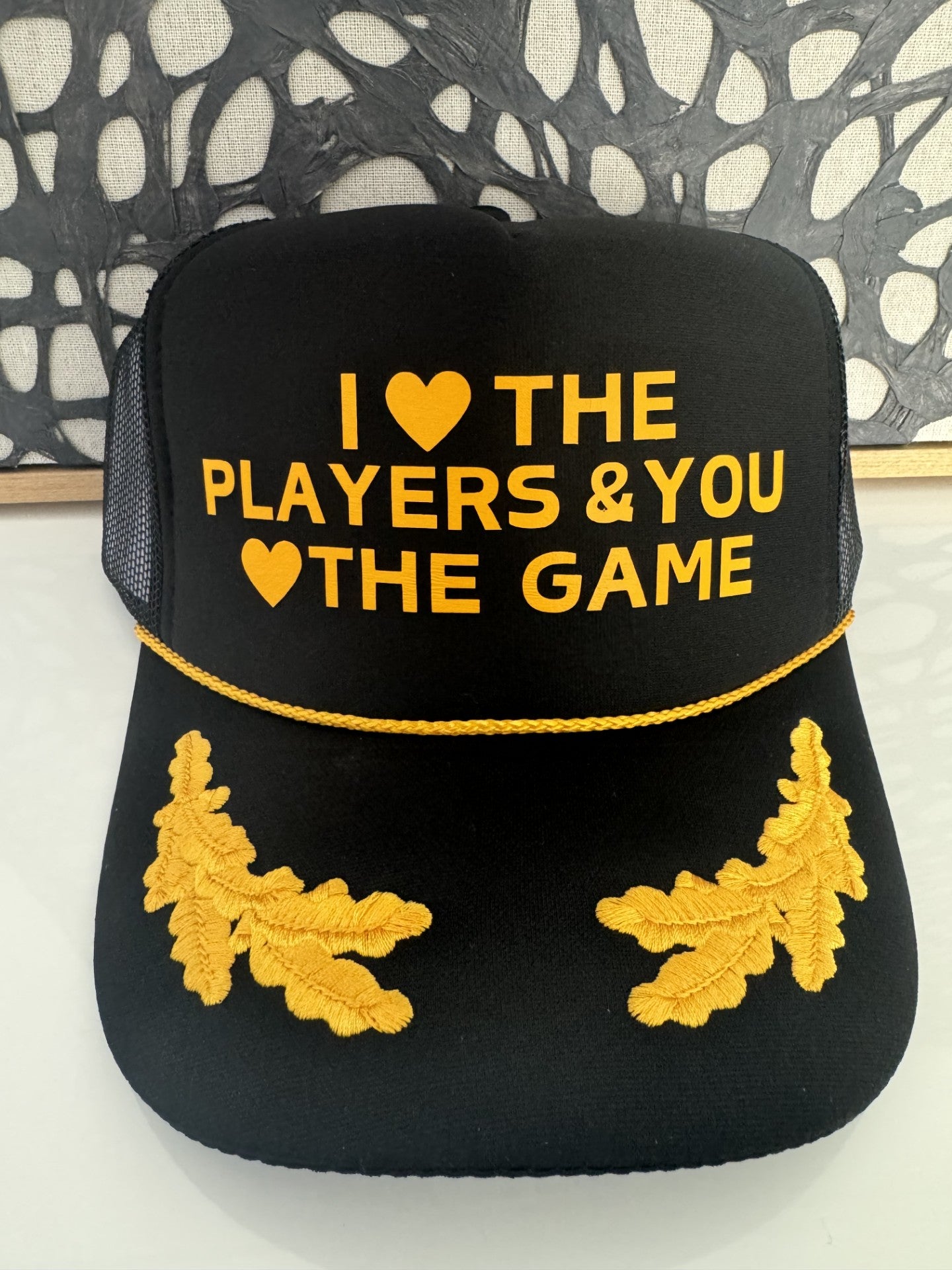 I Love the Players & You Love the Game - Captain Style hat