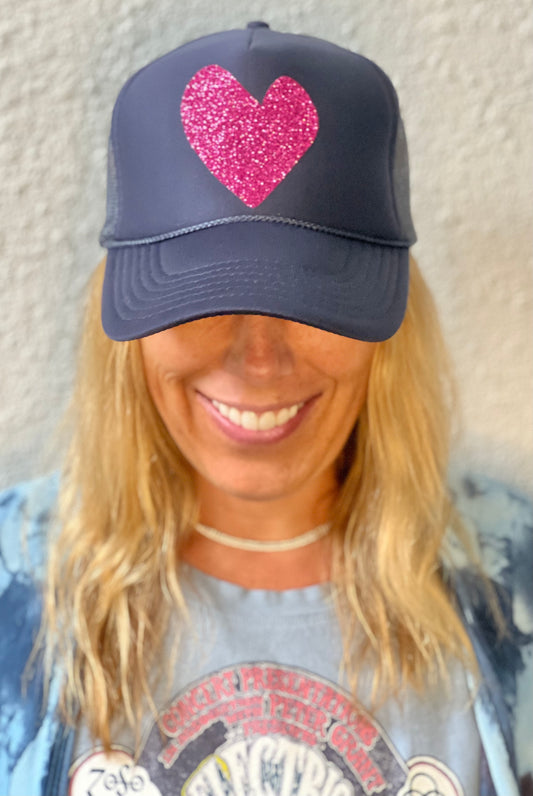 Artsy Heart - Navy Trucker