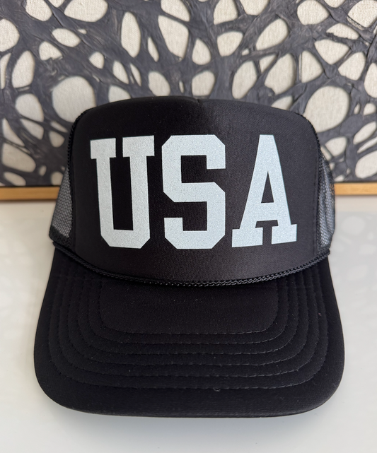 USA black trucker