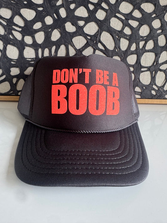Don't Be a Boob - Charcoal Trucker