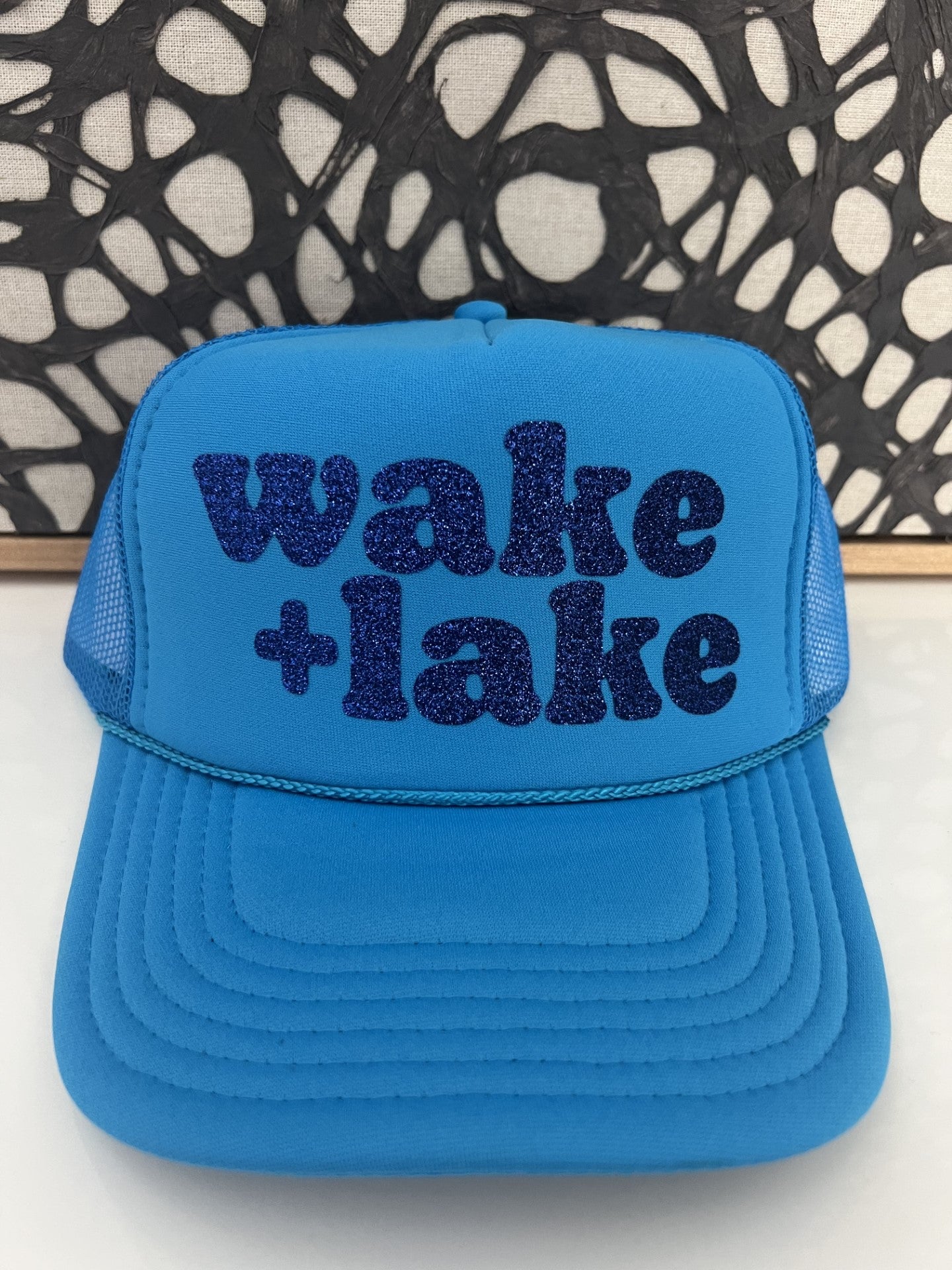 WAKE + LAKE - Neon Blue Trucker