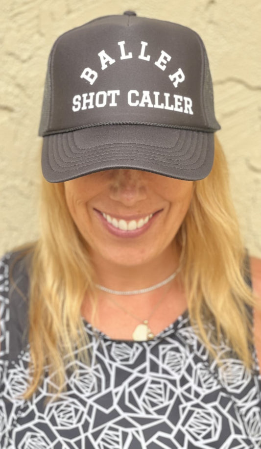 Baller Shot Caller - Black Trucker