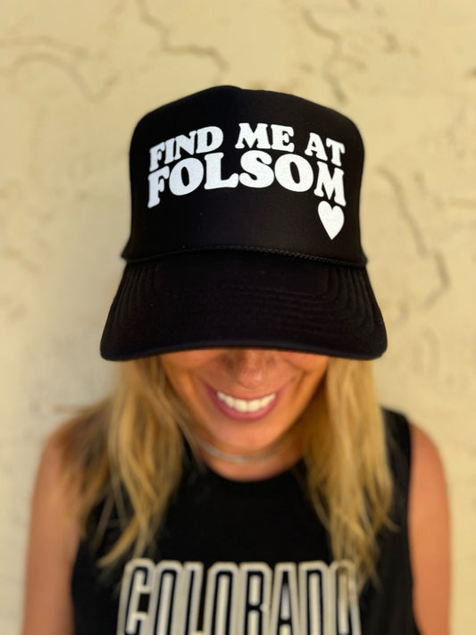 Find me at Folsom - Black Trucker