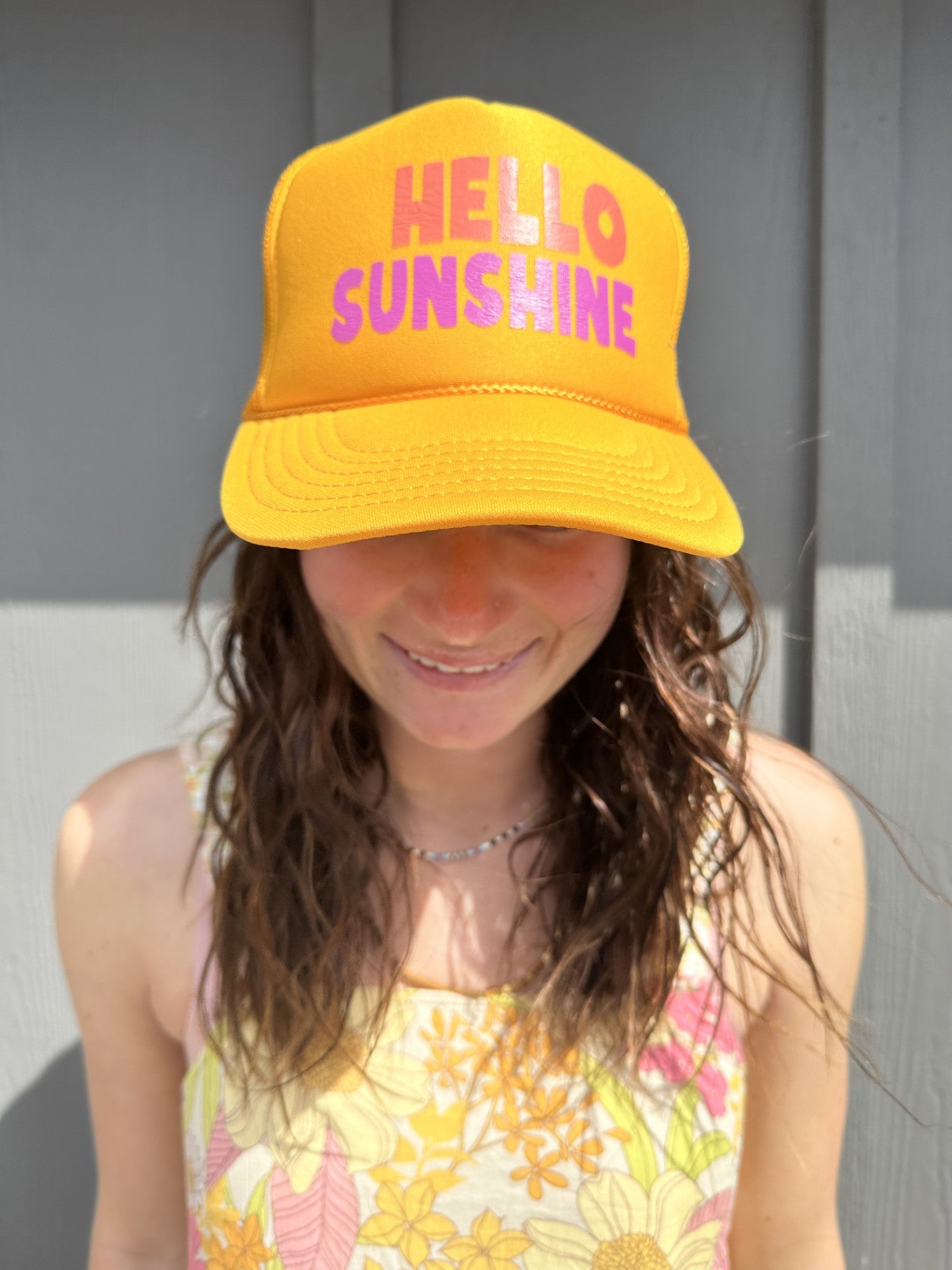 Hello Sunshine - Yellow Trucker