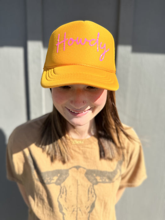 Youth Howdy - Yellow Trucker