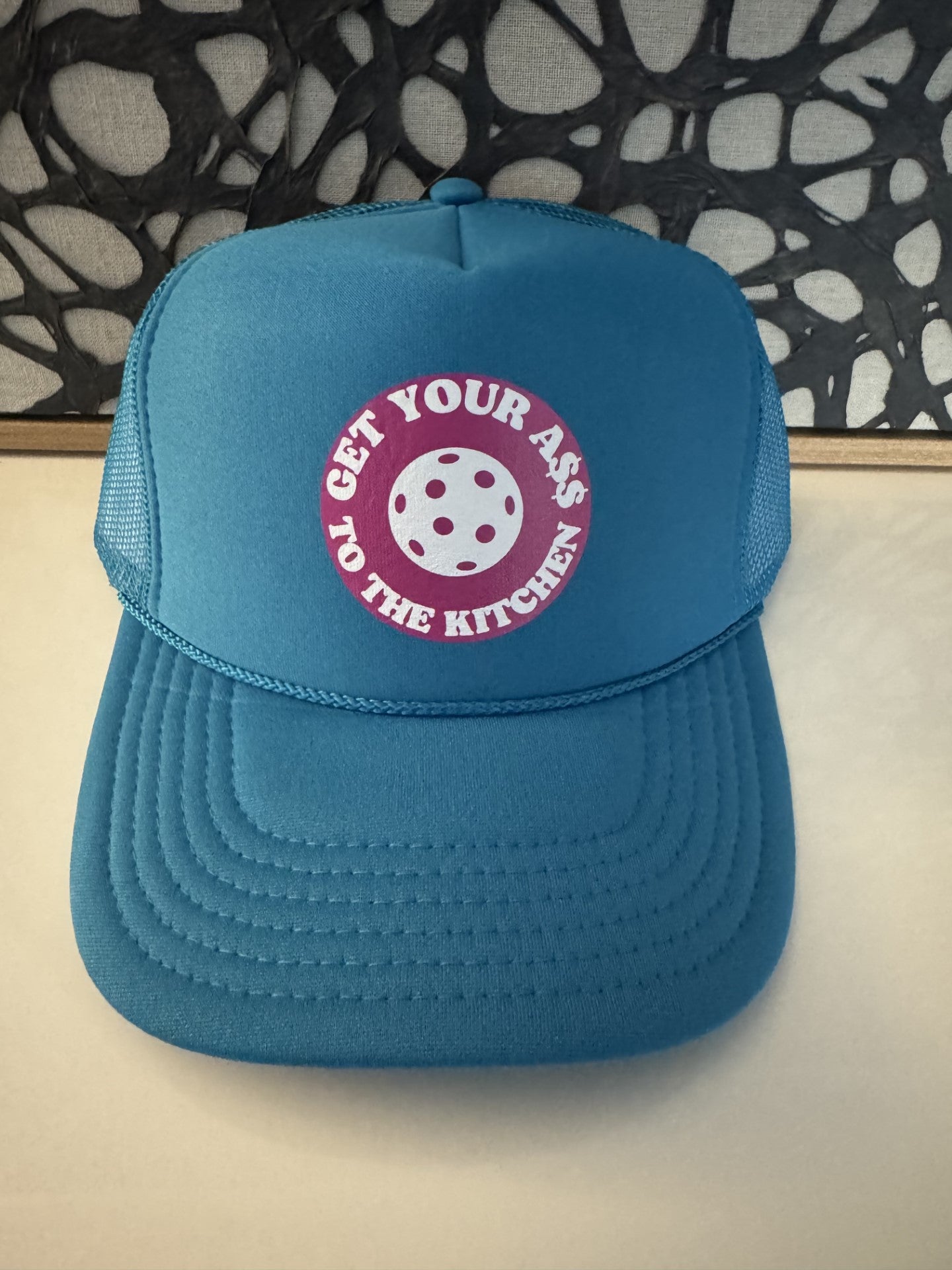 Get your Ass to the Kitchen - Turquoise Trucker