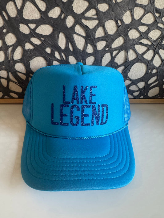 Lake Legend - Neon Blue Trucker