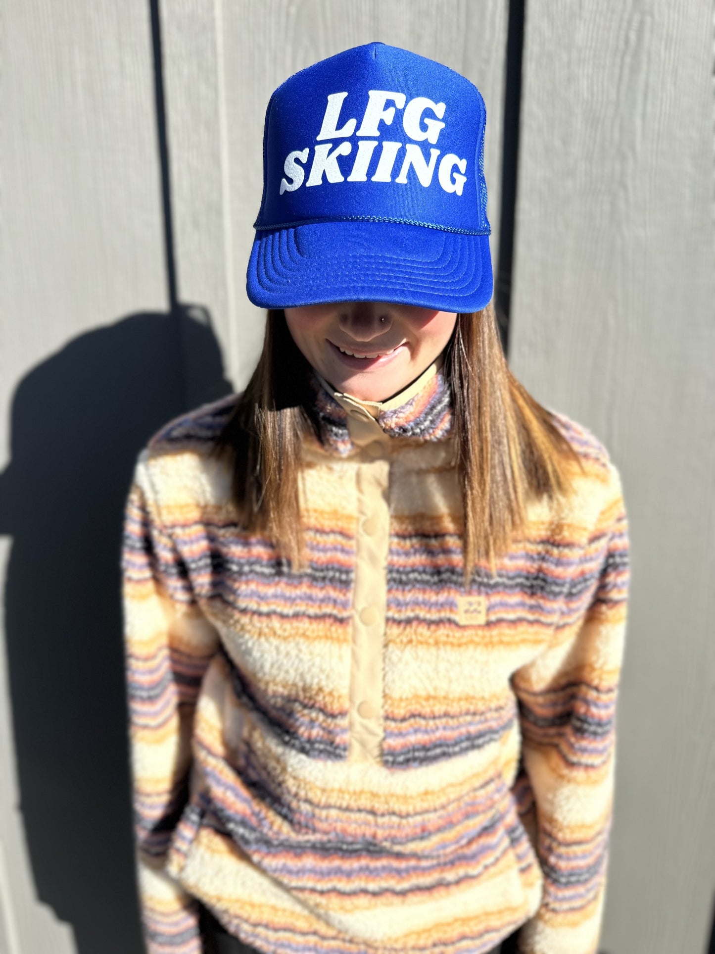 LFG SKIING - Royal Blue Trucker