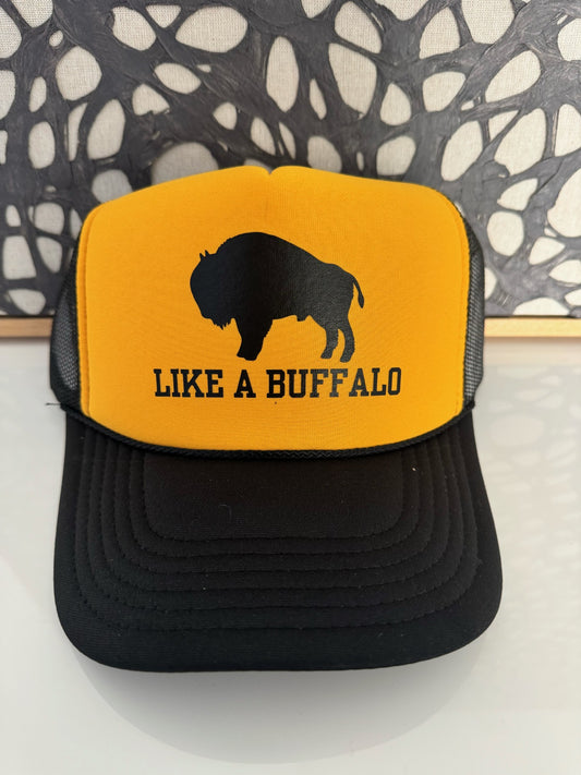 Like a Buffalo - Black/Gold/Black Trucker