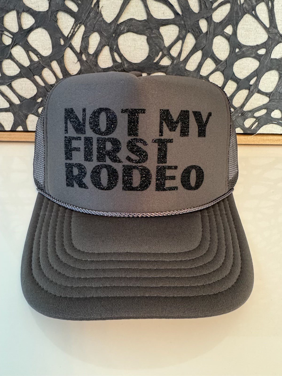 Not My First Rodeo - Charcoal Trucker