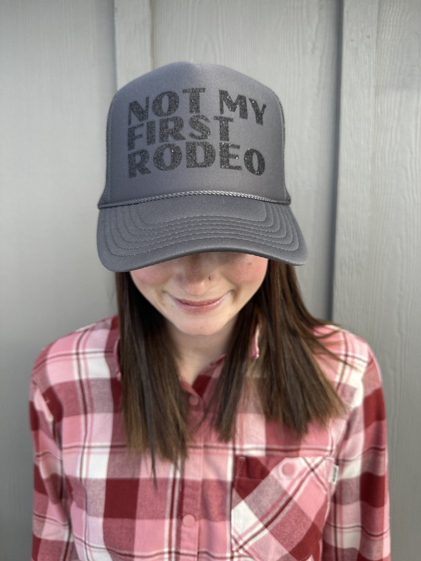 Not My First Rodeo - Charcoal Trucker