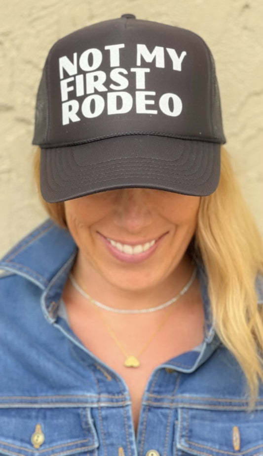 Not My First Rodeo - Black Trucker