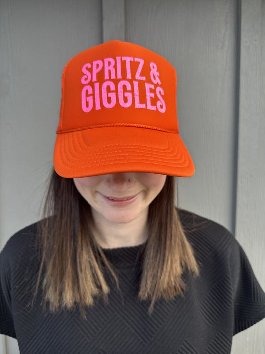 Spritz & Giggles - Orange Trucker