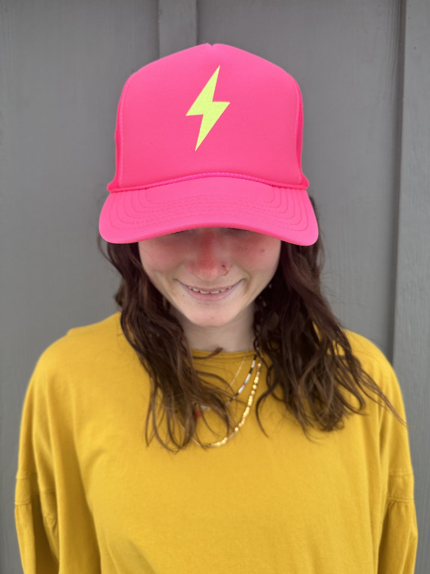 Bolt - Neon Pink Trucker