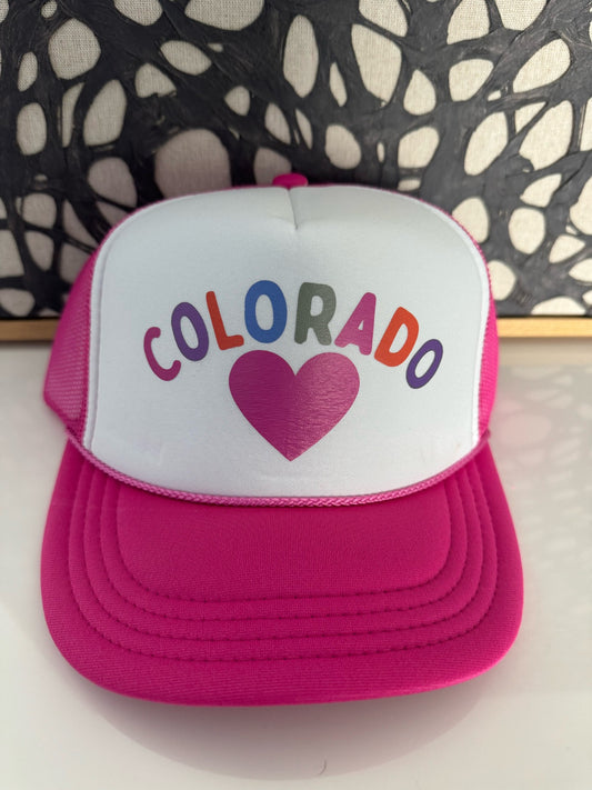 Youth - Colorado Hat/Pink/White Trucker