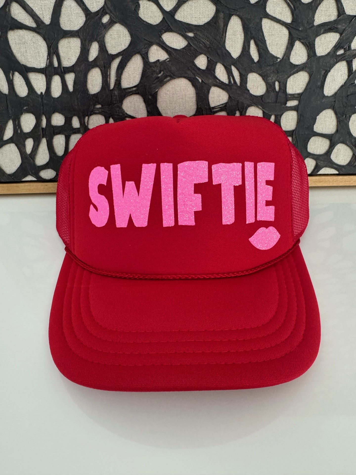 Youth Swiftie Hat - Red Trucker