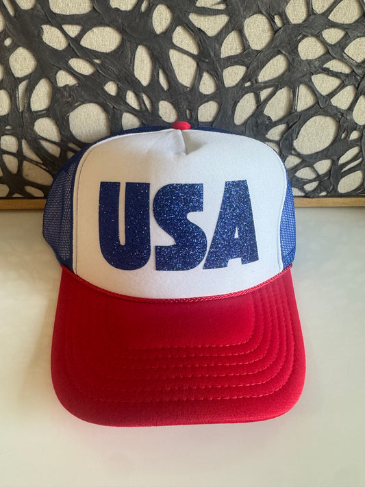USA - Red/White Trucker